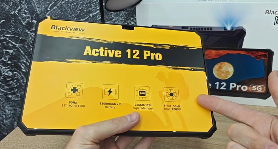 Blackview Active 12 Pro 5G — огляд захищеного планшета з повноцінним FullHD-проєктором