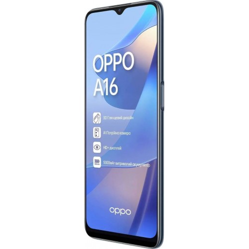 Купить OPPO A16 3/32GB Black Гарантия 1 год