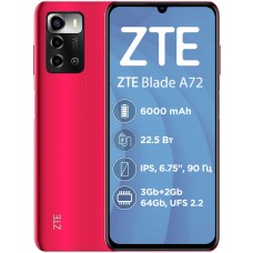 ZTE Blade A72 3/64GB Red Гарантія 1 рік