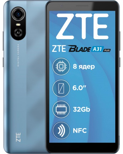 Купити ZTE Blade A31 Plus 1/32GB NFC Blue Гарантія 1 рік
