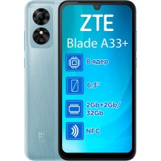 ZTE Blade A33+ 2/32Gb NFC Blue Гарантія 1 рік
