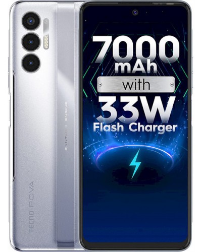 Купити Tecno Pova 3 (LE7n) 6/128Gb Tech Silver Гарантія 1 рік