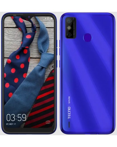 Купить Tecno Spark 6 Go (KE5j) 3/64GB Aqua Blue Гарантия 1 Год