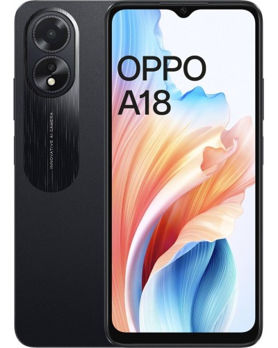 Купити OPPO A18 4/128GB Glowing Black (CPH2591) Гарантія 1 рік