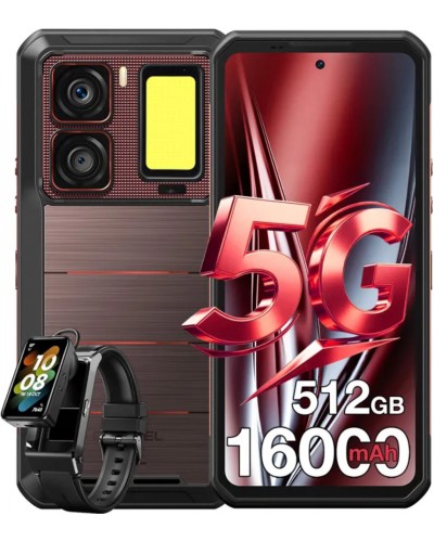 Купити Oukitel WP300 5G 12/512GB Red Ліхтар / Смарт-годинник / Гарнітура для дзвінків Гарантия 1 Год