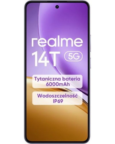 Купити REALME 14T 5G 8/256GB Lightning Purple Гарантія 1 Рік