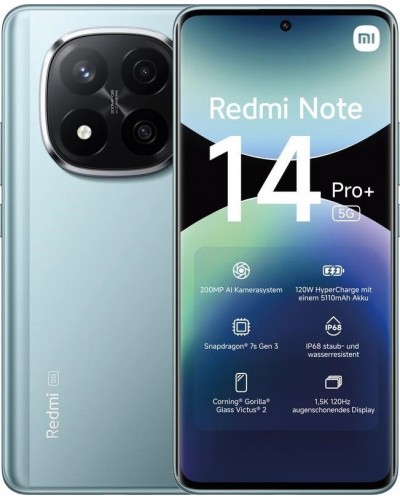Купити Xiaomi Redmi Note 14 Pro+ (Plus) 5G 12/512GB Frost Blue Global Version Гарантія 1 рік