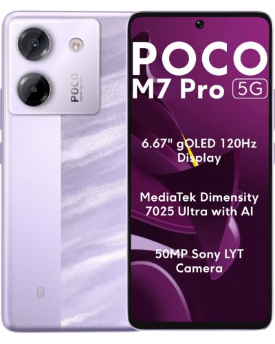 Купити Xiaomi POCO M7 PRO 5G 12/512GB Purple Global Version Гарантія 1 рік
