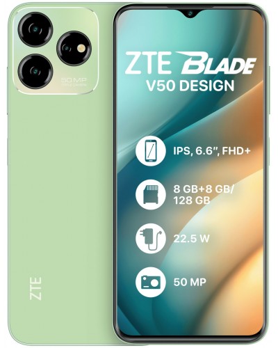Купити ZTE Blade V50 Design 8/128GB NFC Green Гарантія 1 рік