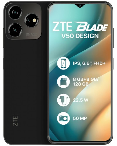 Купити ZTE Blade V50 Design 8/256GB NFC Black Гарантія 1 рік