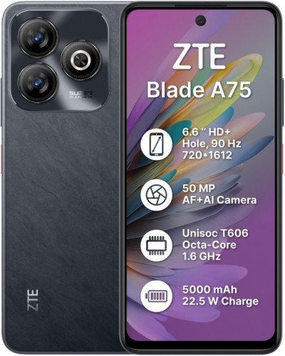 Купити ZTE Blade A75 4/128GB Black Гарантія 1 рік