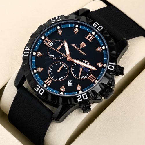 Купити Poedagar Extra Prestige Black, 2 ремінці