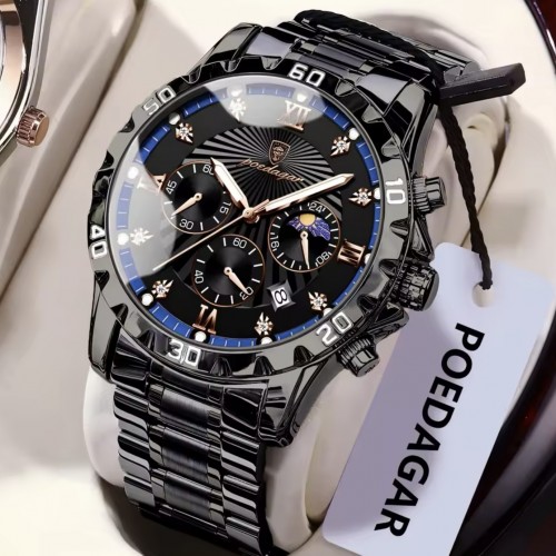 Купити Poedagar Extra Prestige Black, 2 ремінці