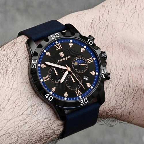 Купити Poedagar Extra Prestige Black, 2 ремінці