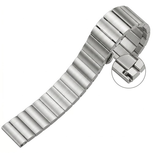 Ремінець металевий Centurion Silver 20 мм