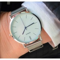 Geneva Steel Silver Miss Flower, 2 ремінці