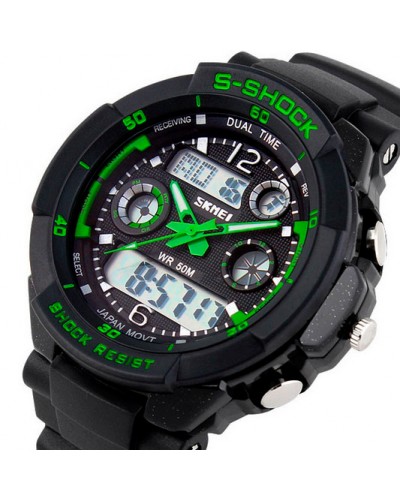 Купити Skmei S-Shock Green 0931