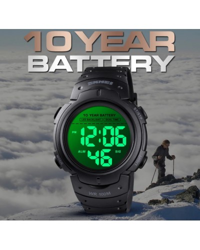 Купити Skmei Neon 10 Bar Black