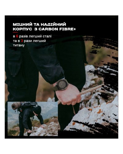 Купить North Edge Alps Black с компасом, 2 ремешка