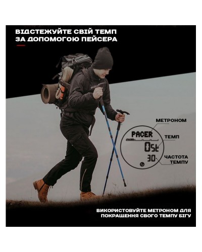 Купить North Edge Alps Black с компасом, 2 ремешка
