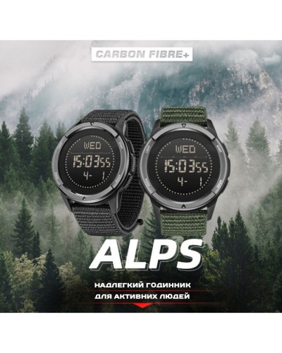 Купить North Edge Alps Black с компасом, 2 ремешка