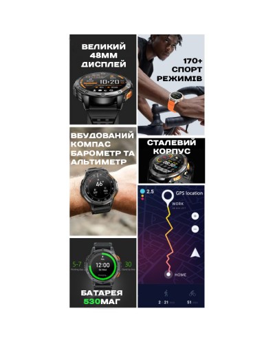 Купити Smart GPS Max Black, 2 ремінці