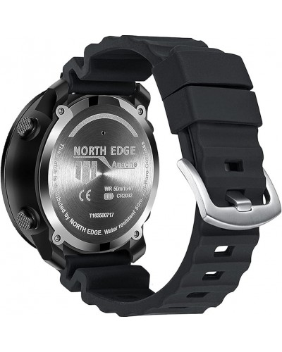Купити Ремінець каучуковий North Edge Black розмір 24