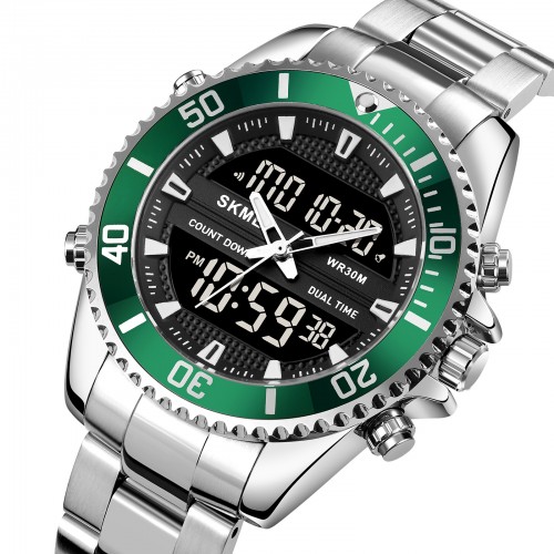 Купити Skmei 1850SIGN Silver-Green SALE