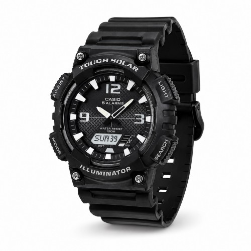 Купити Чоловічий годинник Casio AQ-S810W-1A — спортивна модель з сонячною батареєю та захистом 10 ATM