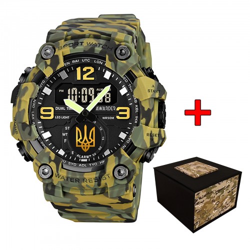 Купить Awarder 003 Тризуб золото Army Green Купить Awarder 003 Тризуб золото Army Green