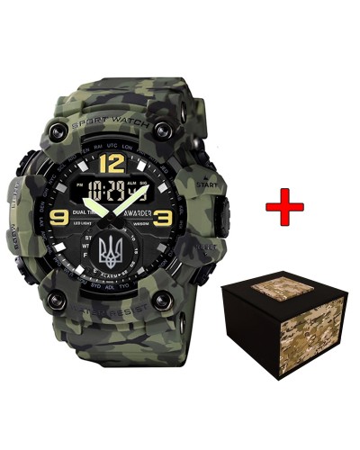 Купить Awarder 004 Тризуб срібло Camo Green Купить Awarder 004 Тризуб срібло Camo Green