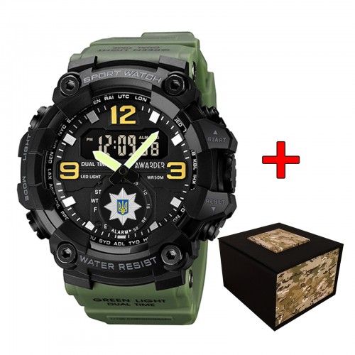 Купить Awarder 003 Поліція Army Green-Black Купить Awarder 003 Поліція Army Green-Black