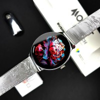 Розумний годинник Modfit Business Pro Silver Mesh з AMOLED дисплеєм та функцією дзвінків (SKU: 1077-0335)