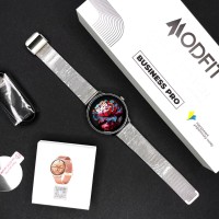 Розумний годинник Modfit Business Pro Silver Mesh з AMOLED дисплеєм та функцією дзвінків (SKU: 1077-0335)