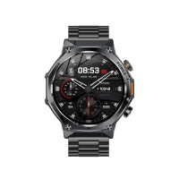 Розумний годинник Modfit Titan-X Black Steel (1077-0342) з автономністю до 10 днів та захистом IP67