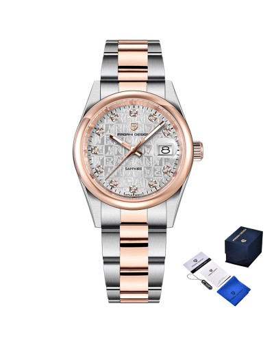 Купить Pagani Design PD-1794M Silver-Rose Gold-White Купить Pagani Design PD-1794M Silver-Rose Gold-White