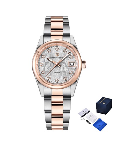 Купити Pagani Design PD-1794L Silver-Rose Gold-White Купити Pagani Design PD-1794L Silver-Rose Gold-White