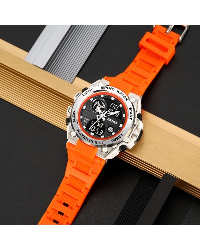 Купити Skmei 2360WTOG White-Orange