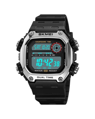 Купити Skmei 2126SIBK Silver-Black