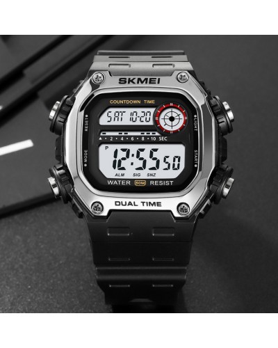 Купити Skmei 2126SIBK Silver-Black