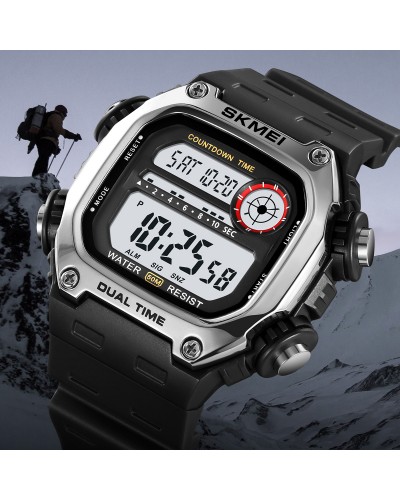 Купити Skmei 2126SIBK Silver-Black