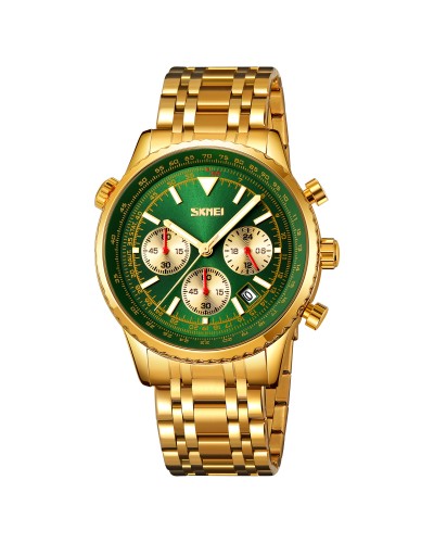 Купити Skmei 9333GDGN Gold-Green Купити Skmei 9333GDGN Gold-Green