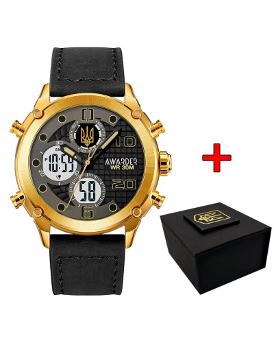 Купить Awarder 017GDBK Тризуб золото Gold-Black. Купить Awarder 017GDBK Тризуб золото Gold-Black.