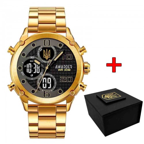 Купити Awarder 017 Тризуб Золото Gold-Black Steel Купити Awarder 017 Тризуб Золото Gold-Black Steel