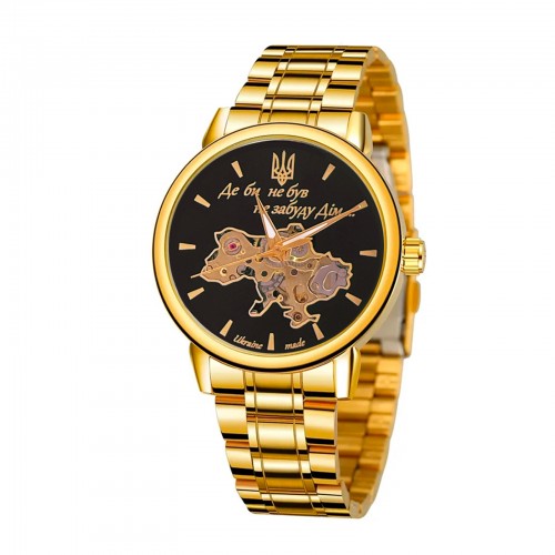 Купити Чоловічий механічний годинник Awarder 022 Gold-Black Metall Не Забуду Дім з автопідзаводом