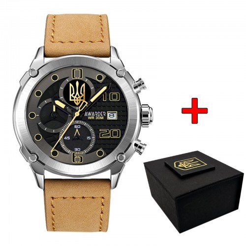 Купить Awarder 016 Тризуб золото Silver Light Brown
