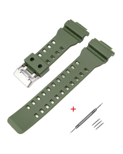 Купить Ремінець + монтажні інструменти для Casio G-Shock GA-100/110/120/140/150/200/300/400/700, GD-100/110 Купить Ремінець + монтажні інструменти для Casio G-Shock GA-100/110/120/140/150/200/300/400/700, GD-100/110