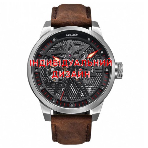 Купить Awarder 058 Silver-Red Leather Індивідуальний дизайн