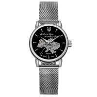 Годинник наручний Awarder 028-3D Де би не була Silver-Black механічний з автопідзаводом