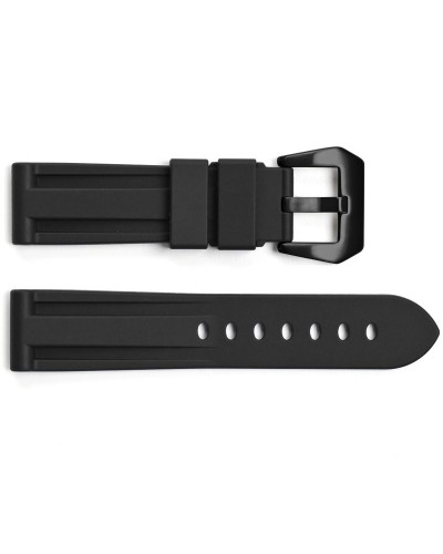Купить Ремінець для годинника 3001 Silicone Black-Black 24 мм. Купить Ремінець для годинника 3001 Silicone Black-Black 24 мм.